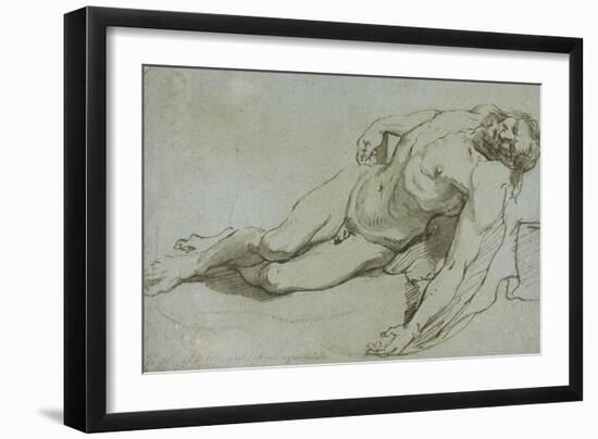 The Dead Christ, 1646-Charles Le Brun-Framed Giclee Print