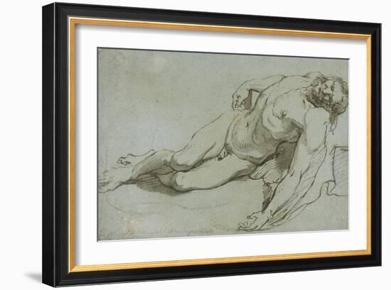 The Dead Christ, 1646-Charles Le Brun-Framed Giclee Print