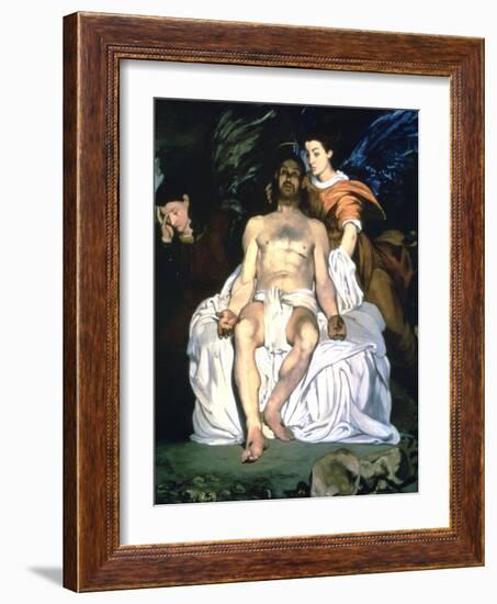 The Dead Christ and the Angels, 1864-Edouard Manet-Framed Giclee Print