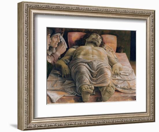 The Dead Christ, c.1480-90-Andrea Mantegna-Framed Giclee Print