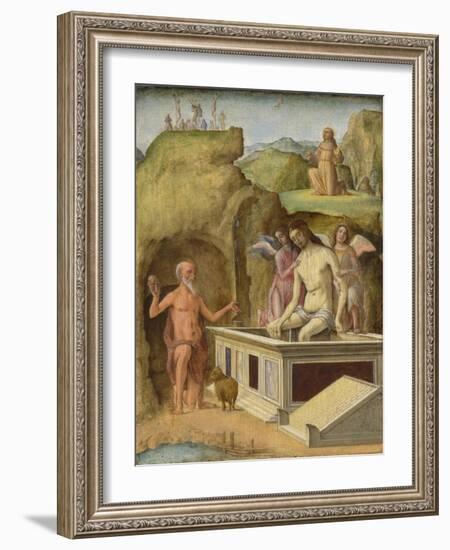 The Dead Christ, C. 1490-Ercole de' Roberti-Framed Giclee Print