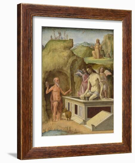 The Dead Christ, C. 1490-Ercole de' Roberti-Framed Giclee Print