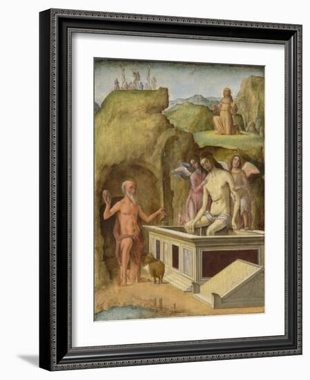 The Dead Christ, C. 1490-Ercole de' Roberti-Framed Giclee Print