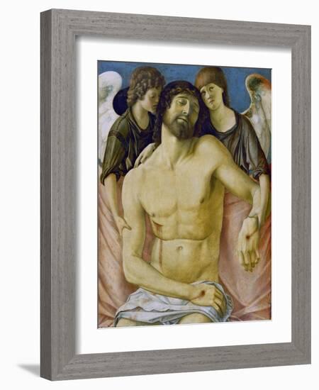 The Dead Christ, Held by Two Angels, C. 1480-85-Giovanni Bellini-Framed Giclee Print