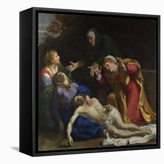 The Dead Christ Mourned (The Three Marie), Ca 1604-Annibale Carracci-Framed Premier Image Canvas