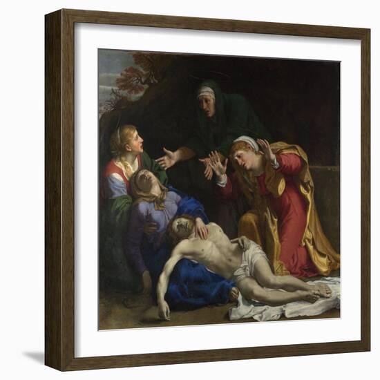 The Dead Christ Mourned (The Three Marie), Ca 1604-Annibale Carracci-Framed Giclee Print