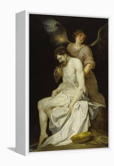 The Dead Christ Supported by an Angel, 1646-52-Alonso Cano-Framed Premier Image Canvas