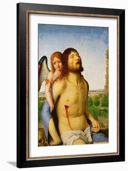 The Dead Christ Supported by an Angel, c.1475/78-Antonello da Messina-Framed Giclee Print