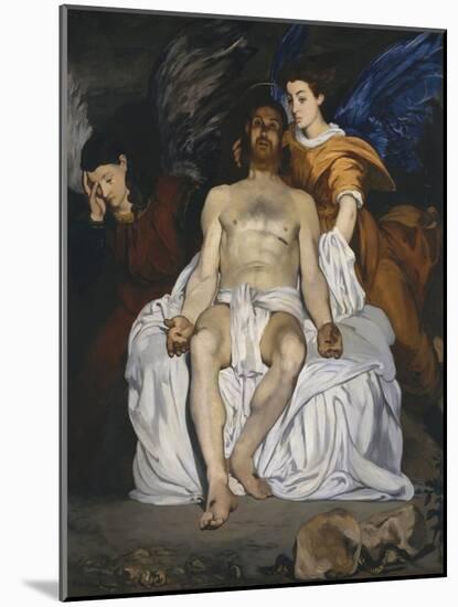 The Dead Christ with Angels, 1864-Edouard Manet-Mounted Giclee Print