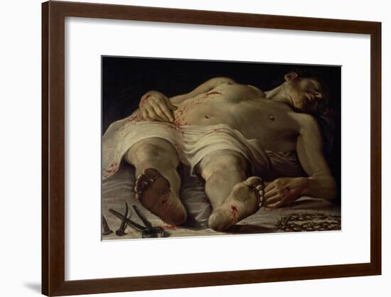 The Dead Christ-Annibale Carracci-Framed Giclee Print