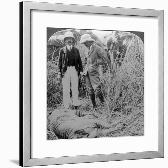 The Dead Maneater, Behar Jungle, India, C1900s-Underwood & Underwood-Framed Photographic Print