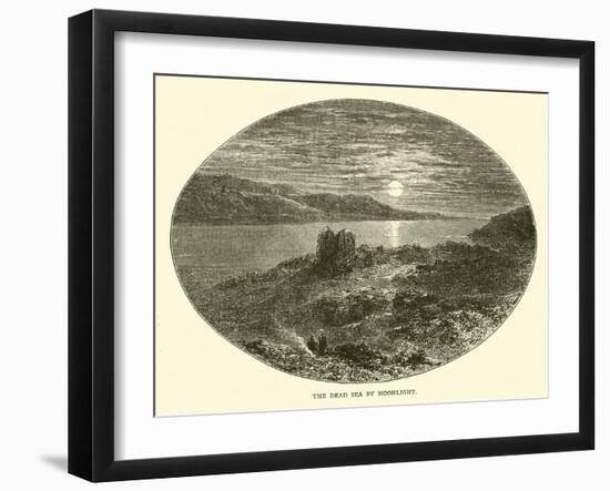 The Dead Sea by Moonlight-null-Framed Giclee Print
