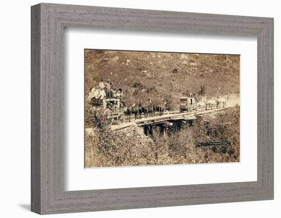 The Deadwood Coach, 1889-John C. H. Grabill-Framed Photographic Print