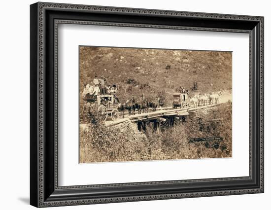 The Deadwood Coach, 1889-John C. H. Grabill-Framed Photographic Print