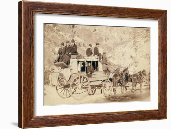 The Deadwood Coach-John C.H. Grabill-Framed Art Print