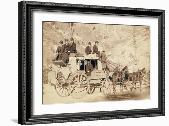 The Deadwood Coach-John C.H. Grabill-Framed Art Print