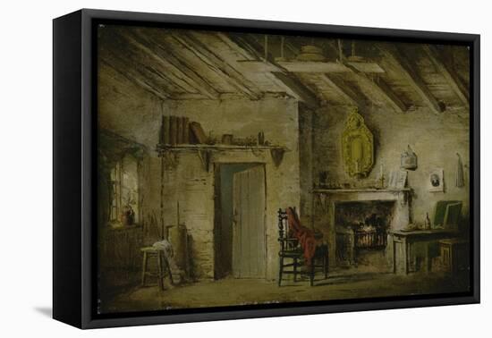 The Deans' Cottage, Stage Design for 'The Heart of Midlothian', C.1819-Alexander Nasmyth-Framed Premier Image Canvas