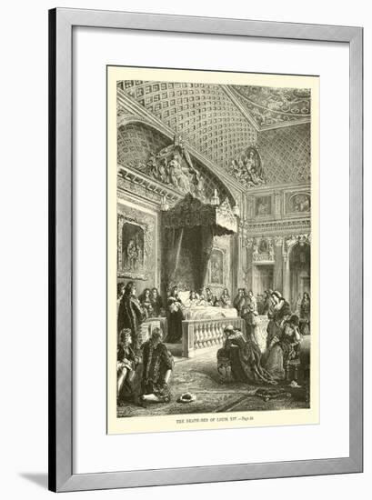 The Death-Bed of Louis XIV-null-Framed Giclee Print