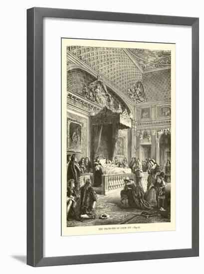 The Death-Bed of Louis XIV-null-Framed Giclee Print