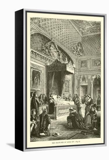 The Death-Bed of Louis XIV-null-Framed Premier Image Canvas