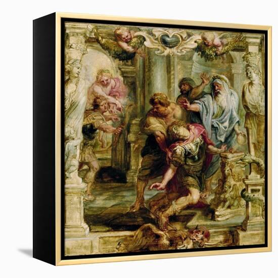 The Death of Achilles, 1630-1635-Peter Paul Rubens-Framed Premier Image Canvas