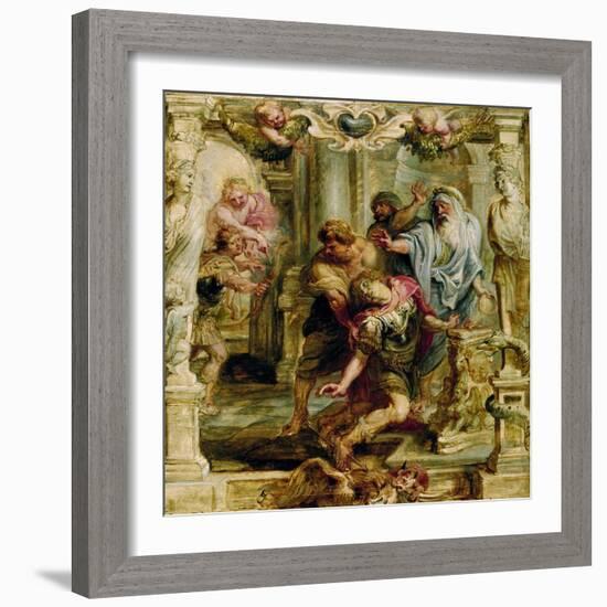 The Death of Achilles, 1630-1635-Peter Paul Rubens-Framed Giclee Print