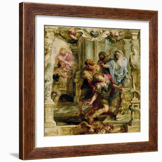 The Death of Achilles, 1630-1635-Peter Paul Rubens-Framed Giclee Print