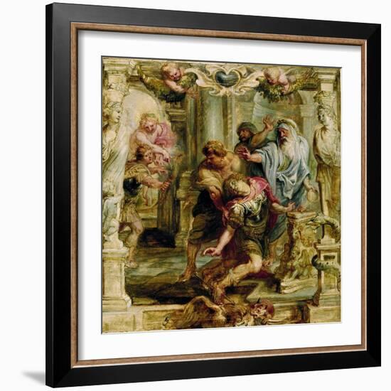 The Death of Achilles, 1630-1635-Peter Paul Rubens-Framed Giclee Print