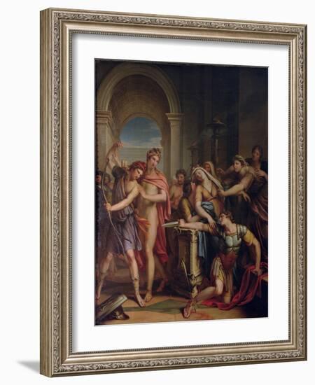 The Death of Achilles-Gavin Hamilton-Framed Giclee Print