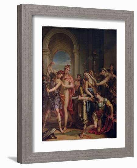 The Death of Achilles-Gavin Hamilton-Framed Giclee Print