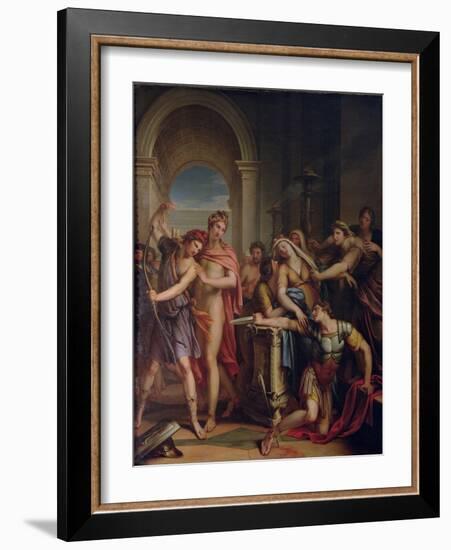 The Death of Achilles-Gavin Hamilton-Framed Giclee Print