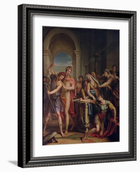 The Death of Achilles-Gavin Hamilton-Framed Giclee Print