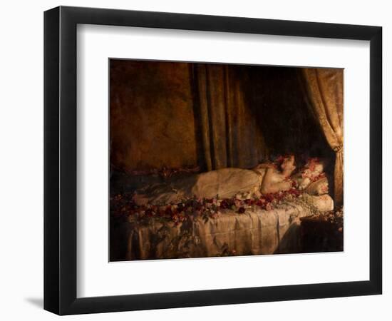 The Death of Albine, 1898 (Oil on Canvas)-John Collier-Framed Giclee Print