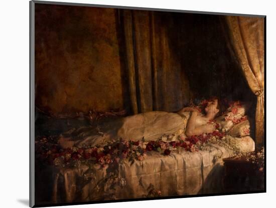 The Death of Albine, 1898 (Oil on Canvas)-John Collier-Mounted Giclee Print