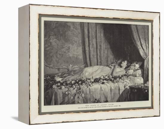 The Death of Albine-John Collier-Framed Premier Image Canvas