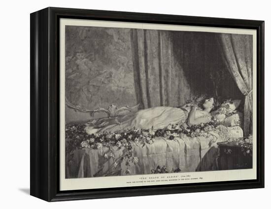 The Death of Albine-John Collier-Framed Premier Image Canvas