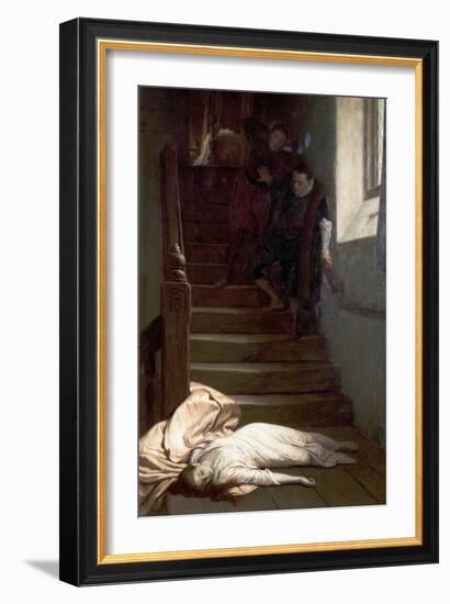 The Death of Amy Robsart, 1878-William Frederick Yeames-Framed Giclee Print