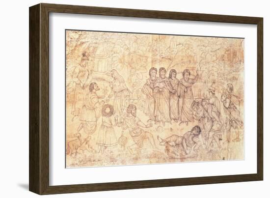 The Death of Ananias, C.1650-1680-null-Framed Giclee Print