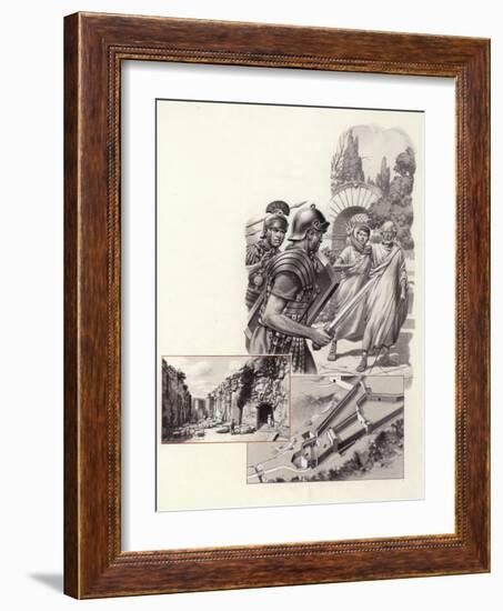 The Death of Archimedes-Pat Nicolle-Framed Giclee Print