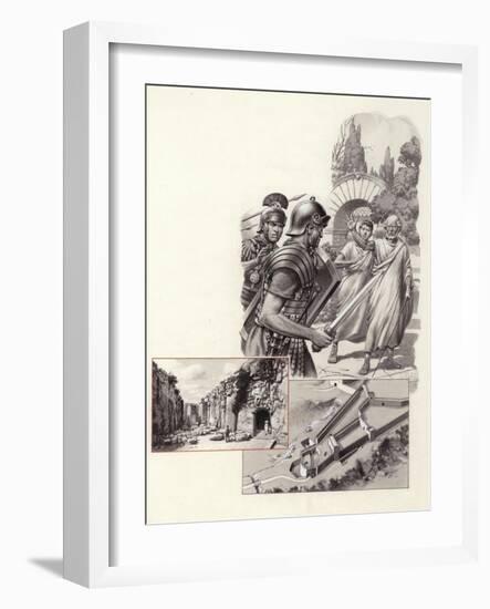 The Death of Archimedes-Pat Nicolle-Framed Giclee Print