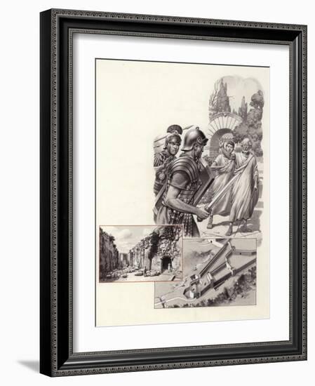 The Death of Archimedes-Pat Nicolle-Framed Giclee Print