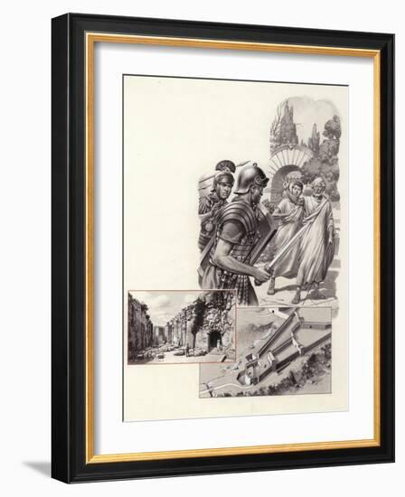The Death of Archimedes-Pat Nicolle-Framed Giclee Print