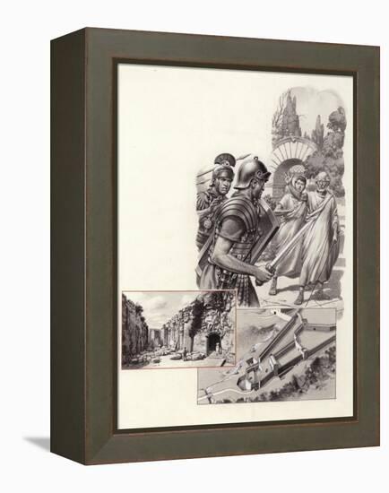 The Death of Archimedes-Pat Nicolle-Framed Premier Image Canvas