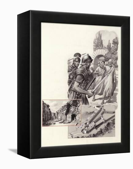 The Death of Archimedes-Pat Nicolle-Framed Premier Image Canvas