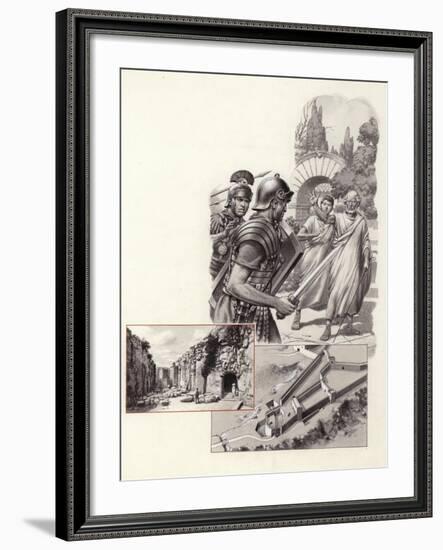 The Death of Archimedes-Pat Nicolle-Framed Giclee Print