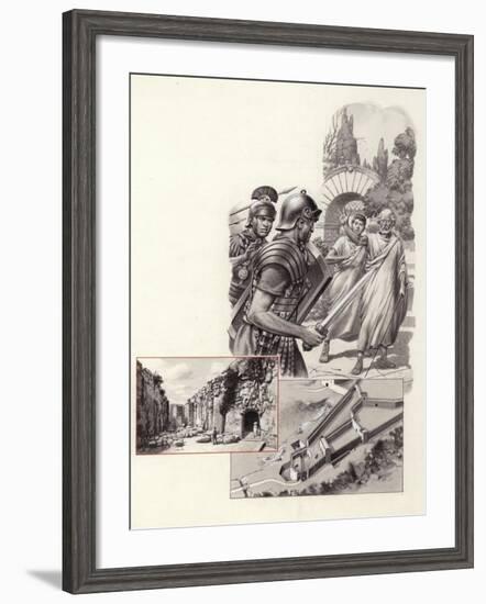 The Death of Archimedes-Pat Nicolle-Framed Giclee Print