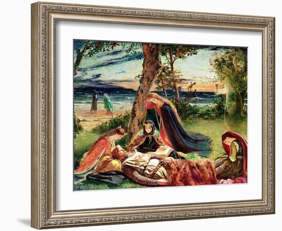 The Death of Arthur, C.1861-James Archer-Framed Giclee Print