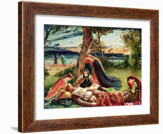 The Death of Arthur, C.1861-James Archer-Framed Giclee Print