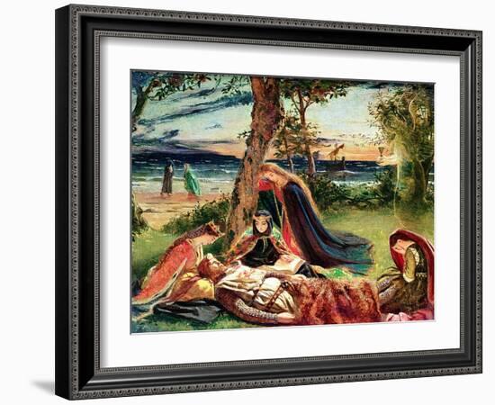 The Death of Arthur, C.1861-James Archer-Framed Giclee Print