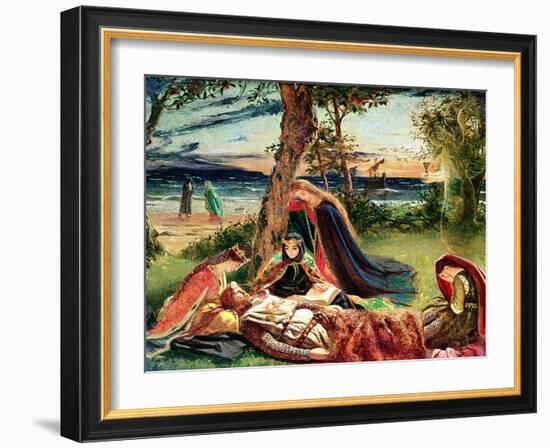 The Death of Arthur, C.1861-James Archer-Framed Giclee Print